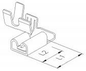 HS United European Connectors - Winkelflachsteckhlse 22.804.126.008