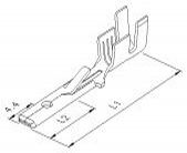 HS United European Connectors - Flachstecker 92.811.111