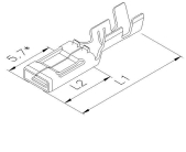 HS United European Connectors - Flachsteckhlse 72.807.114