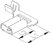 HS United European Connectors - Winkelflachsteckhlse 92.809.116.005