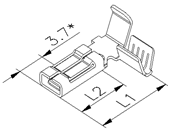 HS United European Connectors - Winkelflachsteckhlse 92.810.116.005