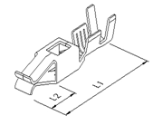 HS United European Connectors - Doppelflachkontakt 90.288.114