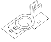 HS United European Connectors -  Ring cable lug 20.805.320.032