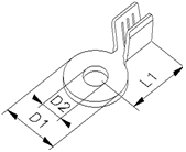 HS United European Connectors - Ring cable lug 22.705.110