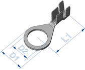 HS United European Connectors - Ring cable lug 25.327.320